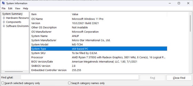 system-type-x64-based-architecture