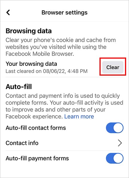 tap-on-Clear-button