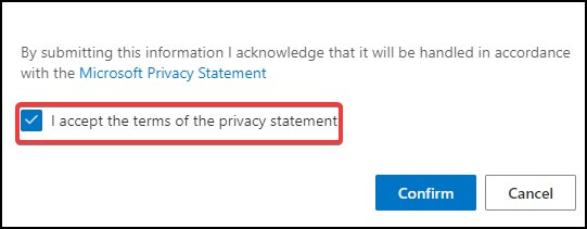 terms and condition checkbox