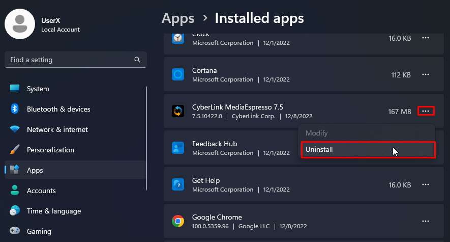 uninstall-media-expresso