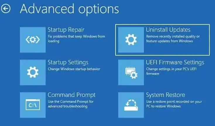 8 Ways to Fix Black Screen Of Death On HP Laptop 18 uninstall-updates-3