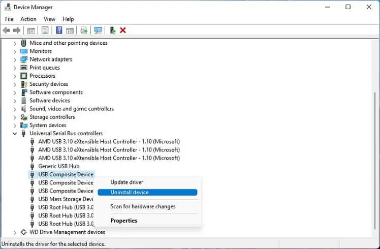 Why is WD Passport Not Showing Up in Windows? 12 Ways to Fix It 31 uninstall-usb-controller