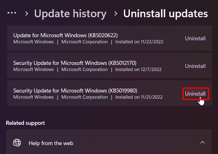 uninstalll