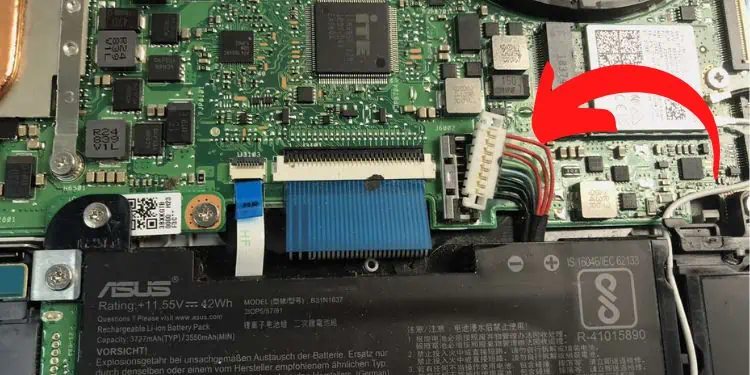 unplug-internal-battery-connector