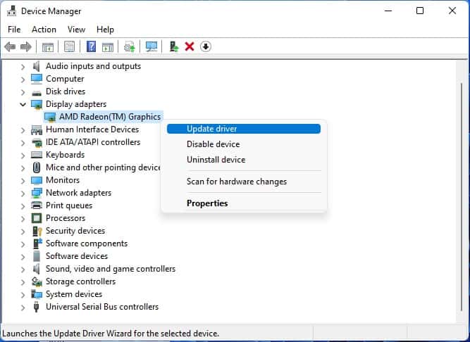 update amd drivers