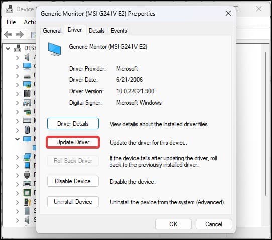 update graphic drivers