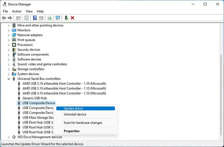 Why is WD Passport Not Showing Up in Windows? 12 Ways to Fix It 29 update-usb-controller