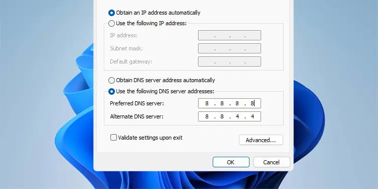 8 Ways to Fix “DNS Server Is Not Responding” Error 13 use-the-following-dns-server-addresses