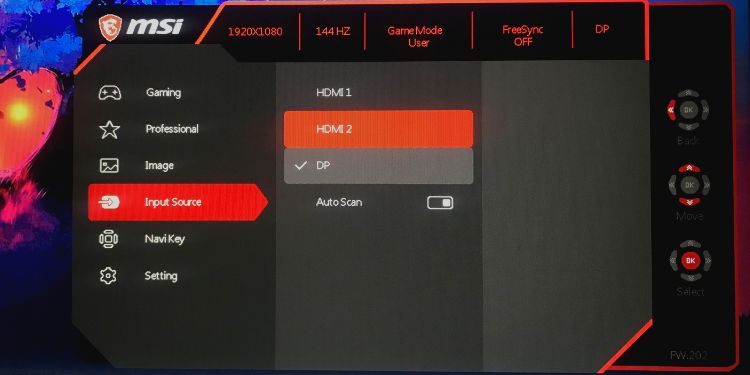 verify input source