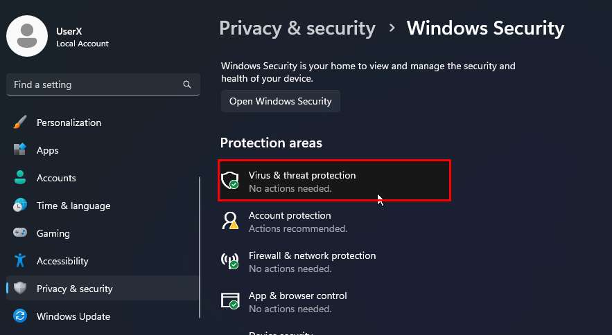 virus threat proctection