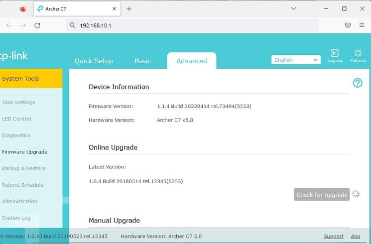wait until the upgrade is checked