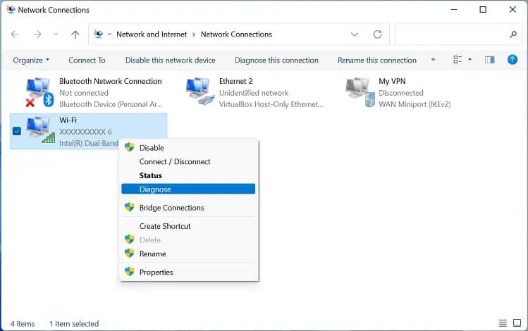 8 Possible Ways to Fix “No Internet, Secured” Error 20 wifi-adapter-diagnose