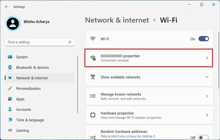 8 Possible Ways to Fix “No Internet, Secured” Error 16 wifi-properties