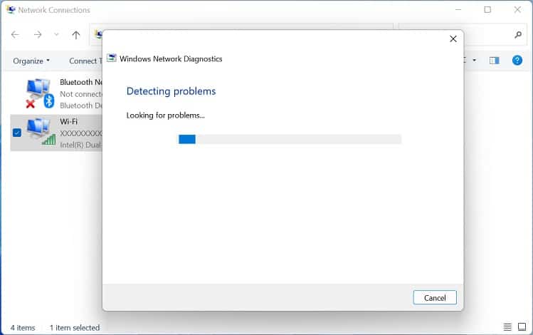 windows network diagnostics