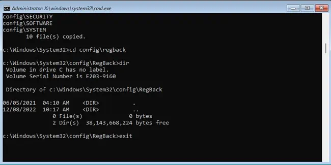 How to Fix “Bad System Config Info” Error on Windows 16 windows-no-registry-backups