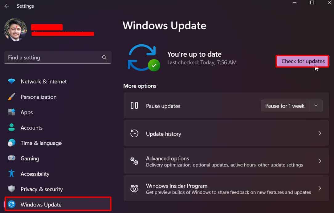 windows-update-check-for-updates