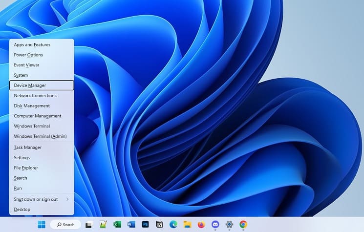 windows x device manager