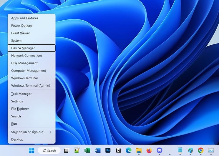 windows x device manager