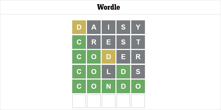 Best 20 Websites to Cure Boredom 5 wordle