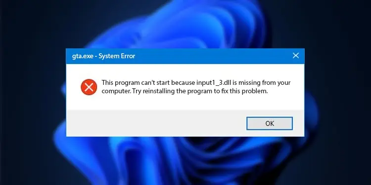 How to Fix Xinput1_3.dll Not Found or Missing Error