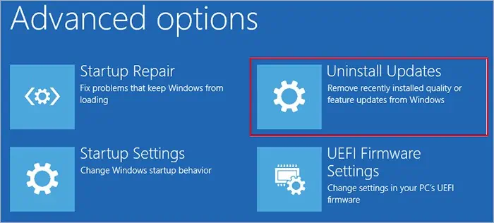 Advanced-options-Uninstall-updates