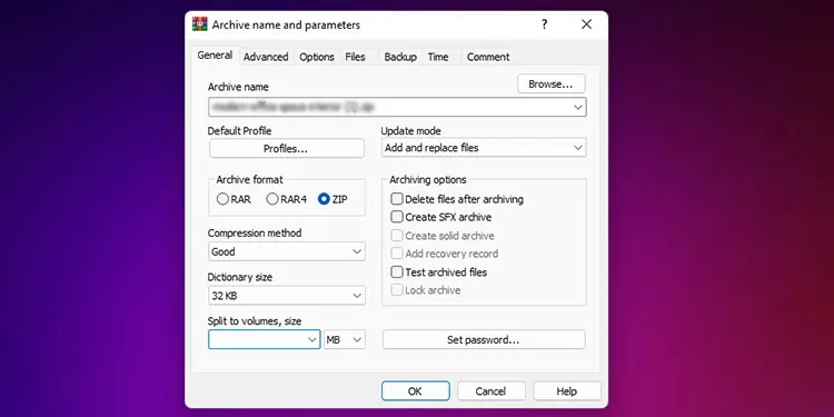 Archive-name-and-parameters-winrar