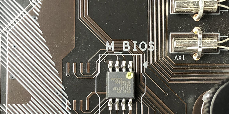 BIOS indication on motherbaord