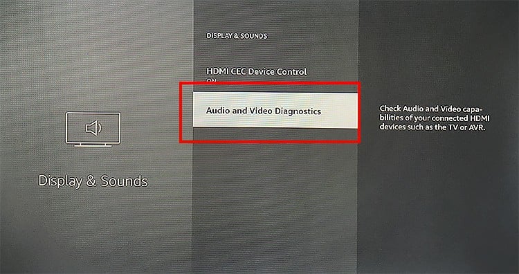 Choose-Audio-and-Video-Diagnostics