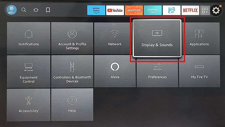 Open-Display-&-Audio-Menu
