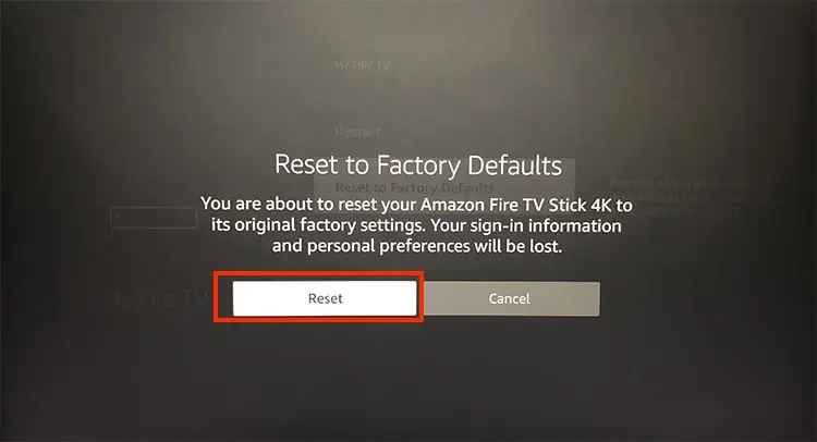 Sound Not Working on Firestick? Here Are 8 Ways to Fix it 20 Choose-Reset