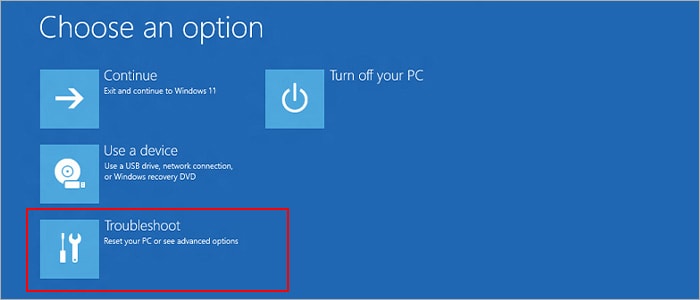 Choose-troubleshoot-option