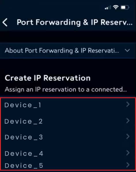 Choose-your-device-under-Create-IP-Reservation.