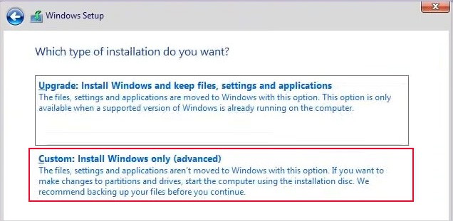 Custom-install-Windows