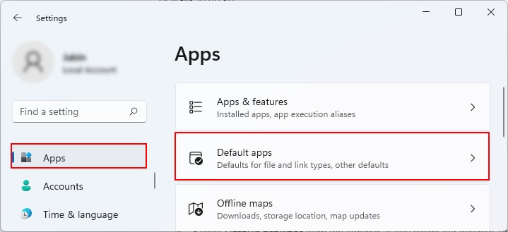 Default-apps-Windows-11