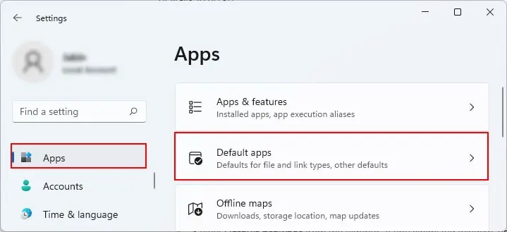 Default-apps-Windows-11
