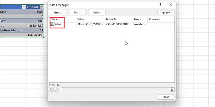 Reference Isn't Valid Excel Error - 6 Ways to Fix it 5 Name Manager Excel