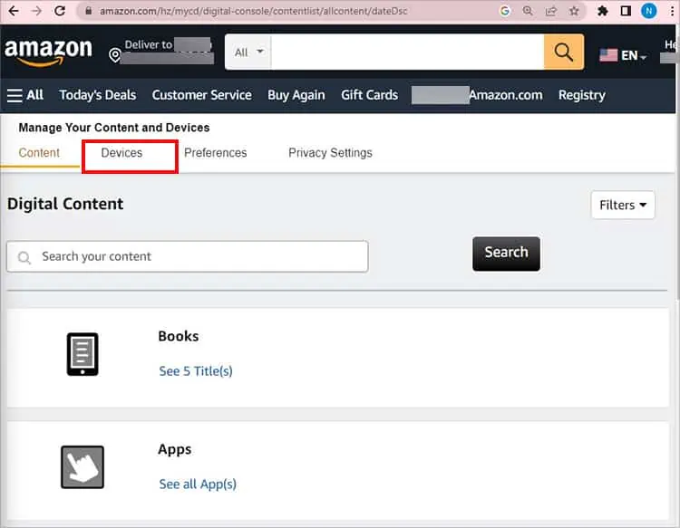How to Change Name of Firestick? 13 Navigate-to-Devices-Tab-1