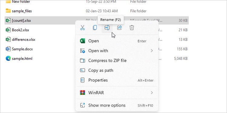 Rename Excel File