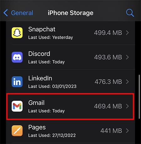 Select-iPhone-Storage-Gmail