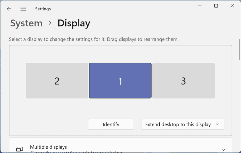 how to extend display to two monitors from laptop
