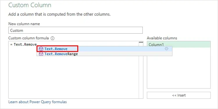 Excel Trim Function not Working? Try these Fixes 13 Text-Remove-Custom-Column