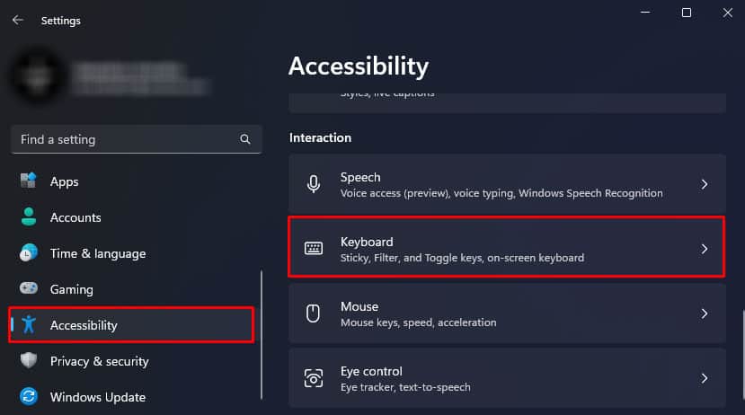 accessibility keyboard logitech keyboard not working