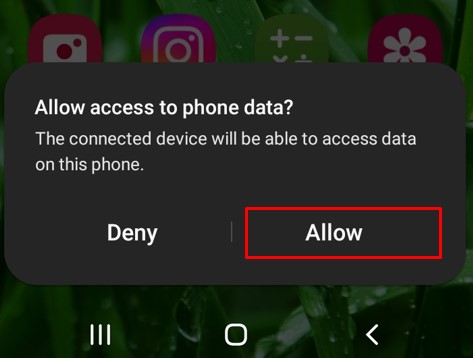 allow permission on android