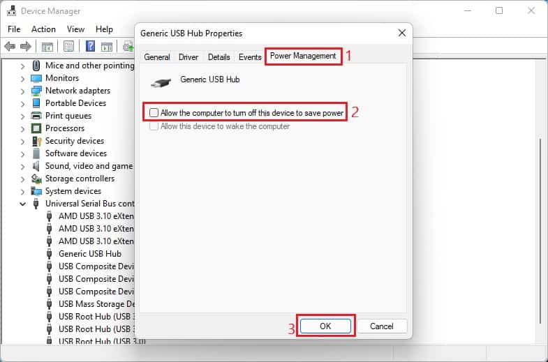 allow the computer to turn off this device to save power