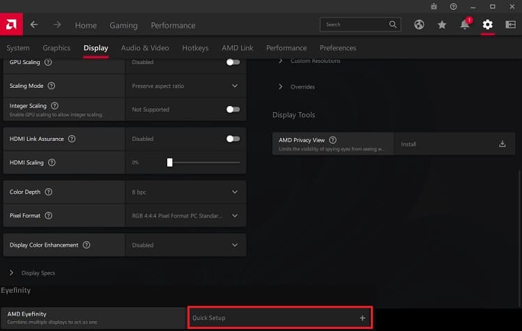 amd eyefinity quick setup
