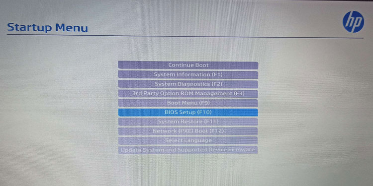 biso setup hp laptop
