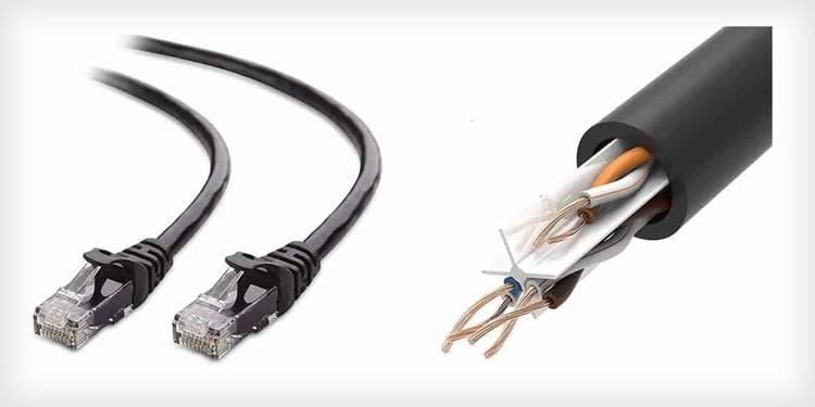 cat6a shielded connector spliced cable