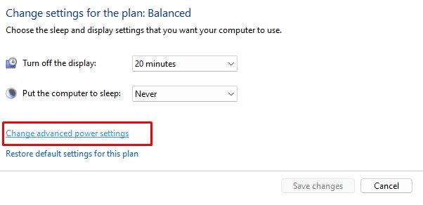 change advanced power settings logitech keyboard not working