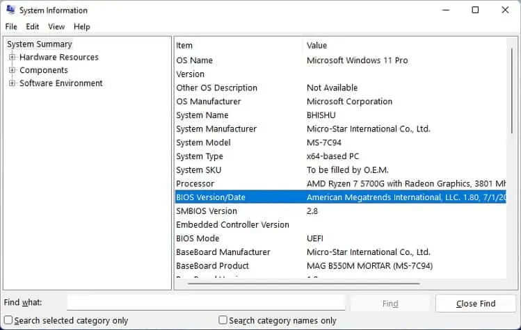 USB Hub Not Working? Here’s How to Fix It 36 check-bios-version-in-system-information