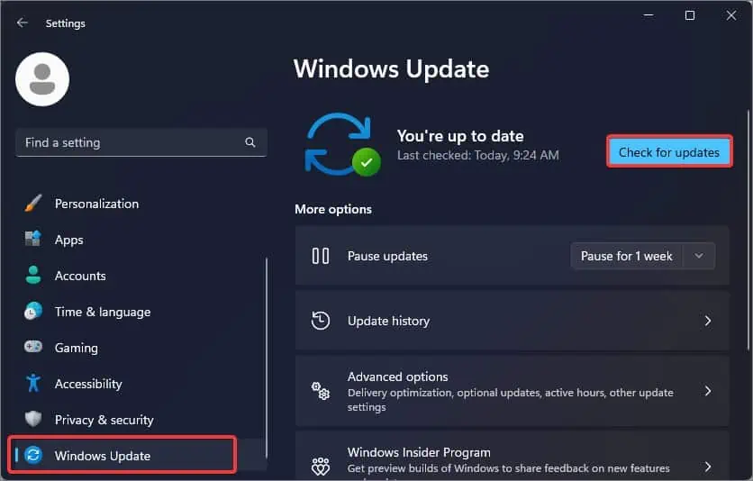 HDMI Cable Not Working? Here's how to Fix it 15 check-for-windows-updates